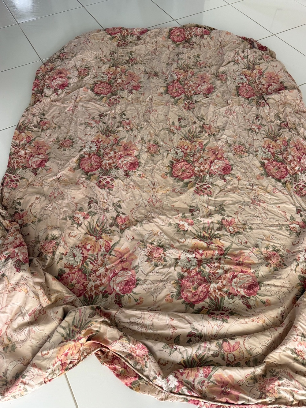 vintage Ralph Lauren Home Guinevere floral cotton Twin Duvet With Pillowcases